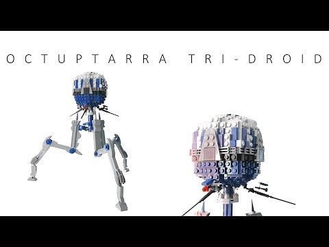 minifig scale Lego Star Wars OCTUPTARRA TRI-DROID MOC INSTRUCTIONS