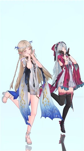 띳띠&카를로타 cartethyia&carlotta - mosi mosi? #명조 #wutheringwaves #wuwa #mmd #카르티시아 #카를로타