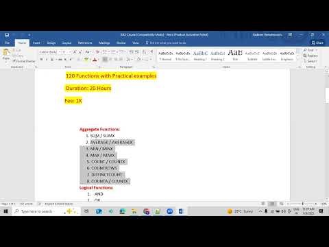 Scenario Based Training Program on Power BI DAX in Telugu