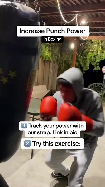 Increase your punch power in boxing with this easy exercise 🥊 🔥 Track your progress with our bag strap. Link is in bio ✅ #punchpower #punchpowerchallenge #boxingtips #boxing #boxingpunches #boxingbagworkout #boxingfootwork #boxingfootworkdrills #boxinglegs #boxingexercise #boxing🥊 #punchlab #boxingtok