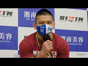 アキラ 試合後インタビュー / 湘南美容クリニック presents RIZIN.34