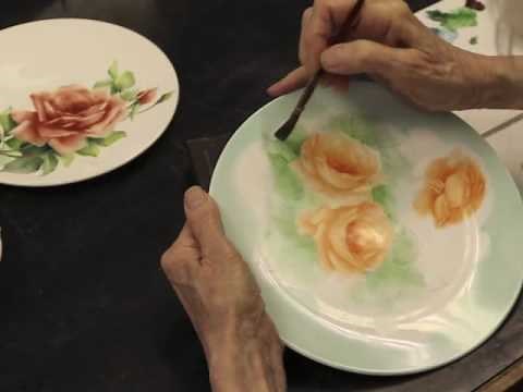 Porcelain Painting Roses part 2