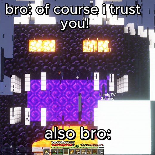 40K views · 245 reactions | when that friend doesn't trust you in minecraft... . . . #minecraft #gaming #fypシ #fblifestyle #viral | Lumigtv Gaming | Facebook