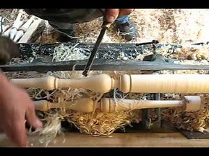 Windsor Chair Leg Turning Part 2 with Peter Galbert