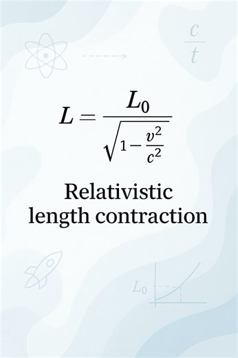 Relativistic Length Contraction Explained! 🔬 #Shorts