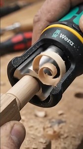 This Wera Tool Turns Rough Wood into a Perfect Dowel! #Shorts #tools #woodworking