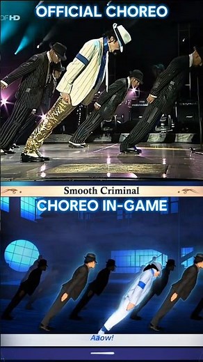 Smooth Criminal Choreo vs Just Dance #shortsfeed #trending #fy #hard #michaeljackson #smoothcriminal
