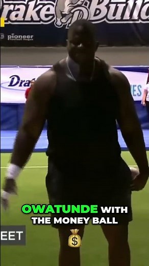 Josh Owatunde's EPIC Money Ball Shot Put Throw at Drake Relays!