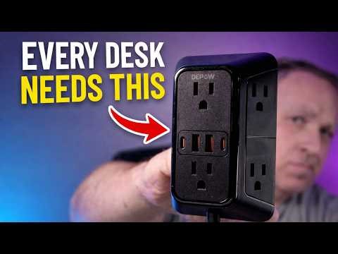 Buying a new desk? Make sure you get this electrical outlet clamp as well!