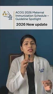 NEW UPDATE: ACOG Maternal Immunization Schedule 2026 🤰💉 pregnancy m kon si vaccine lagwana zaruri h.