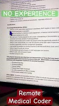 $22/hr No Experience Remote Medical Coder #remotejobs #medicalcoding