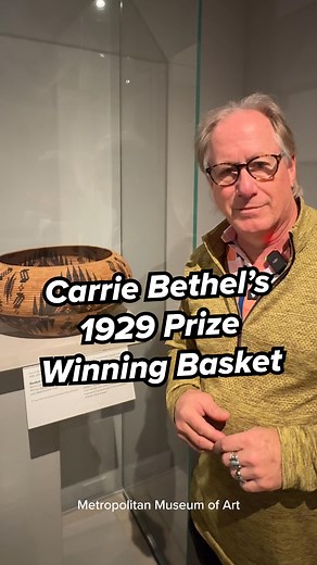Carrie Bethel (Mono Lake Paiute) spent 3 years making this 1929 award-winning basket in the @metmuseum … and it was absolutely worth it. #carriebethel #monolake #paiute #yosimite #basket #basketry #nativeamericanbasket #weaving #basketweaving #historic #antique #themet #metmuseum #marksublette #medicinemangallery | Mark Sublette Medicine Man Gallery