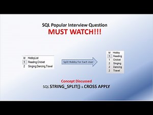 SQL Frequently Asked Interview Question Part-1| SQL Advance Question | Scenario Based Q&A