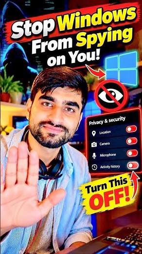 Stop Windows From Spying on You! 🛑 Turn This OFF #shorts #pctricks