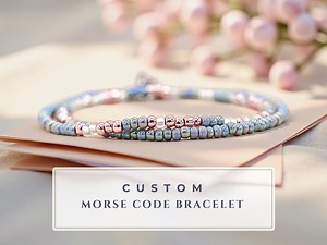 Custom Morse Code Bracelet, Personalized Jewelry, Unique Personalized Gift for Her, Personalized Graduation Gift for Women, Birthday Gift - Etsy