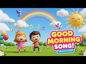 Good Morning Song | Happy Kids 3D Cartoon Rhyme | Fun Learning with Dance & Music.