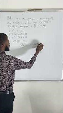 What Equation Do Two Intersecting Graphs Solve? #shorts