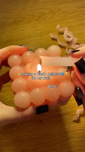 🪼🪸🥹 Making a Fluffy JELLYFISH for my wall 🌊 DIY Cardboard Tutorial #diy #jellyfish