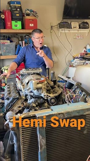 How to wire up a Hemi swap with factory components! #shorts!