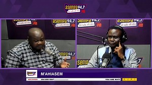 Accra Hearts of Oak vs Asante Kotoko Sporting Club super clash: Asante Kotoko will demolish Hearts on Sunday and the scoreline will be unprecedented in the history of the game. None of Hearts’ magic works will help them - Omanhene Kwabena Asante Watch the live stream here https://www.youtube.com/live/wfi1rwfG5L4?si=Ny5HIXpedsCDklUl #Ekosiisen | Asempa 94.7 FM