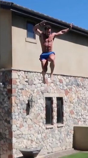 250lbs Bodybuilder Calum Von Moger jumps off the roof. Watch UNBROKEN on Patreon.com/GenerationIron