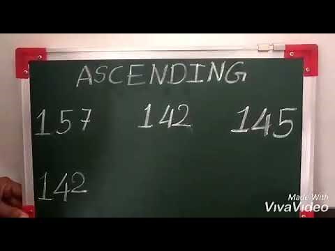Grade 2 Maths - Ascending order and descending order