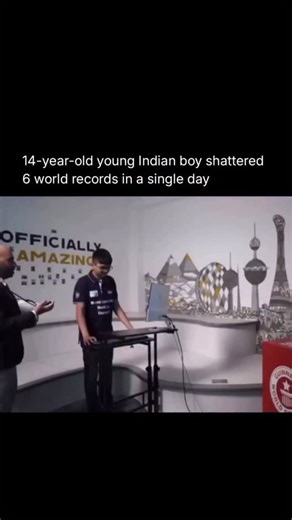sports on Instagram: "Fourteen-year-old Aaryan Shukla stunned the world by shattering six Guinness World Records in a single day through his extraordinary mental math abilities. During a special event in Dubai, the Indian prodigy set a new benchmark by adding 100 four-digit numbers in just 30.9 seconds and performing complex multiplications faster than a calculator can be operated. His mental precision extended to division, where he completed every calculation in his head under official timed co