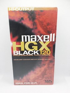 Maxell HGX black-120 VHS professional high grade / VHS videoband / video cassette | bol