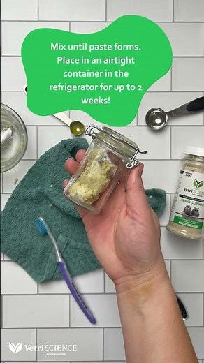 DIY Natural Dog Toothpaste