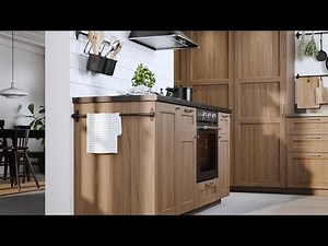 Get familiar with brown ENKÖPING kitchen fronts