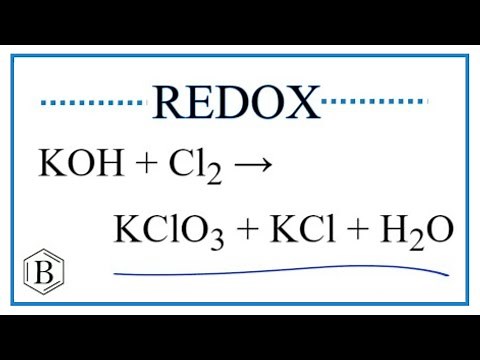 Balance the Redox Reaction for KOH + Cl2 → KClO3 + KCl + H2O