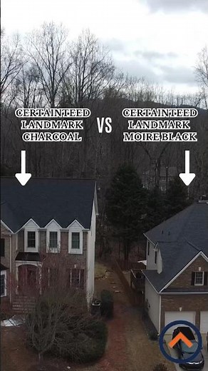 CertainTeed Landmark Charcoal VS. Moire Black #shingleroof #roofing #shingles #house #gafroofing