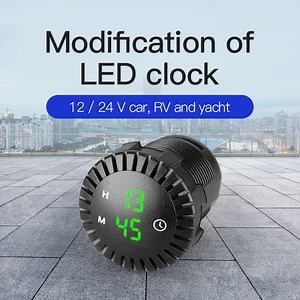 [Hot Item] Wholesales 12V Car Clock 24V Dashboard Clock for Car Digital Car Clock