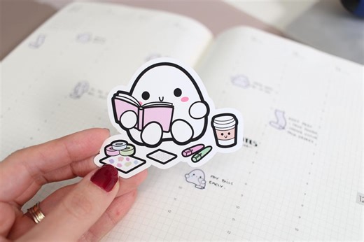 Planning Time | Vinyl Matte Sticker for Planners and Journals - Etsy