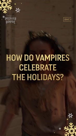 AMC+ on Instagram: "Vampires, they're just like us! Wishing you and your immortal family a very happy holidays. #InterviewWithTheVampire"