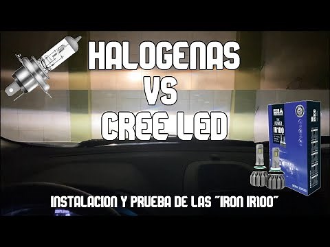 ⚠️ Instalacion y prueba - CREE LED Iron IR100 en Ford Ecosport Freestyle - CREE LED vs HALOGENA