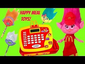 McDonald's Happy Meal Full Set of Troll Movie Toys! Cash Register | Fizzy Toy Show
