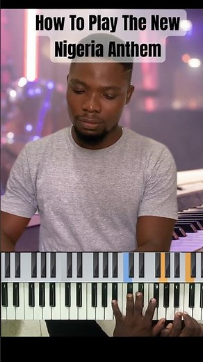 How To Play Nigeria Anthem | Nigeria We Hail Thee. #pianotutorial #anthem em #music #beginners