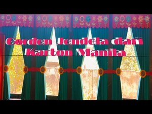 #DIY Cara Membuat Hiasan Jendela Kelas Model Gorden / Tirai dari Karton Manila yang cantik dan Keren