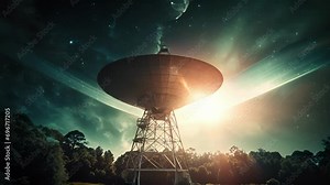 An upclose of a mysterious signal picked up by a radio telescope, leading scientists to wonder if it could be a form of communication from intelligent alien life.