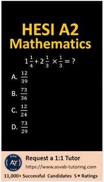 HESI A2 Math Practice Question | Mixed Number and Fraction Operation Concept Explained