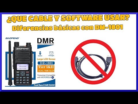 Baofeng DR-1801 cable and programming software. Differences DR-1801 and DM-1801