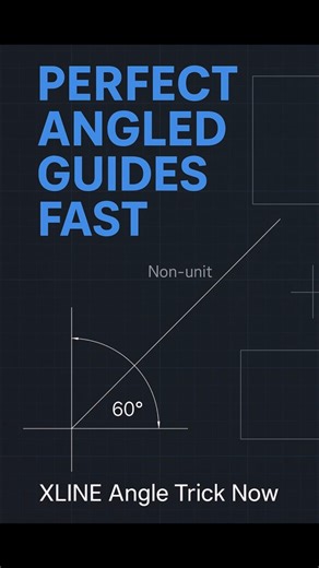 Infinite Angled Guides in AutoCAD (No More Guessing) #AutoCAD #Tutorial