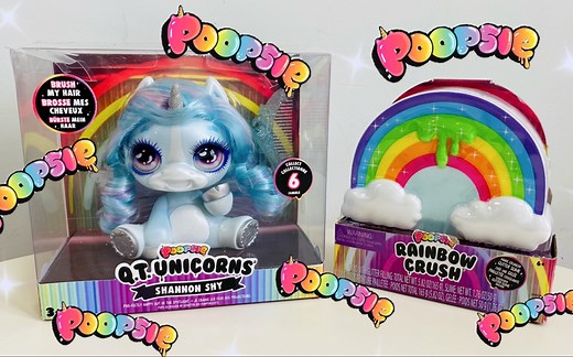 Poopsie 独角兽摇摇乐新款DIY史莱姆，捏碎独角兽的彩虹，以及小独角兽宝宝的诞生。