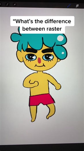 Do any of y’all use vector? What are your tips? For more resources for young artists, check the link in our bio! #vector #raster #arteducation #myart #adobeillustrator #procreate #artistsoftiktok