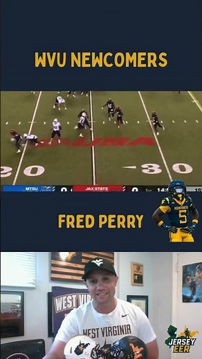 Meet WVU's Hardest-Hitting Newcomer Fred Perry #wvu