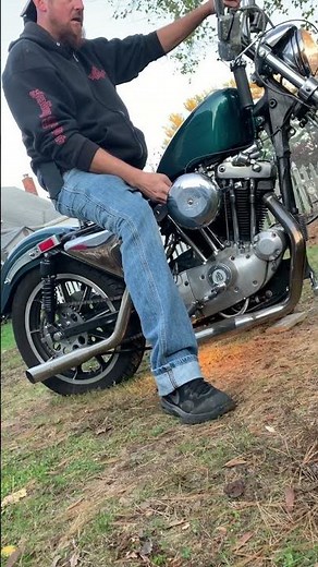 1979 ironhead sportster, kickstart pre-hardtail