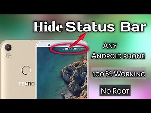 How to Hide Status bar & Notification bar on Any Android Phone, No Root