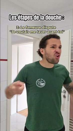 Les étapes avant de prendre une douche 🤣