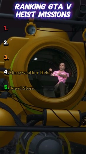 Ranking GTA Heist Missions #ranking #gtav #shorts
